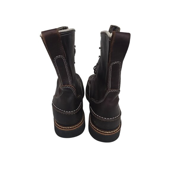 Thorogood Men's 8" Flyway Waterproof Moc Toe Work Boot U.S.A.814-4141 Brown 12EE - Picture 3 of 7